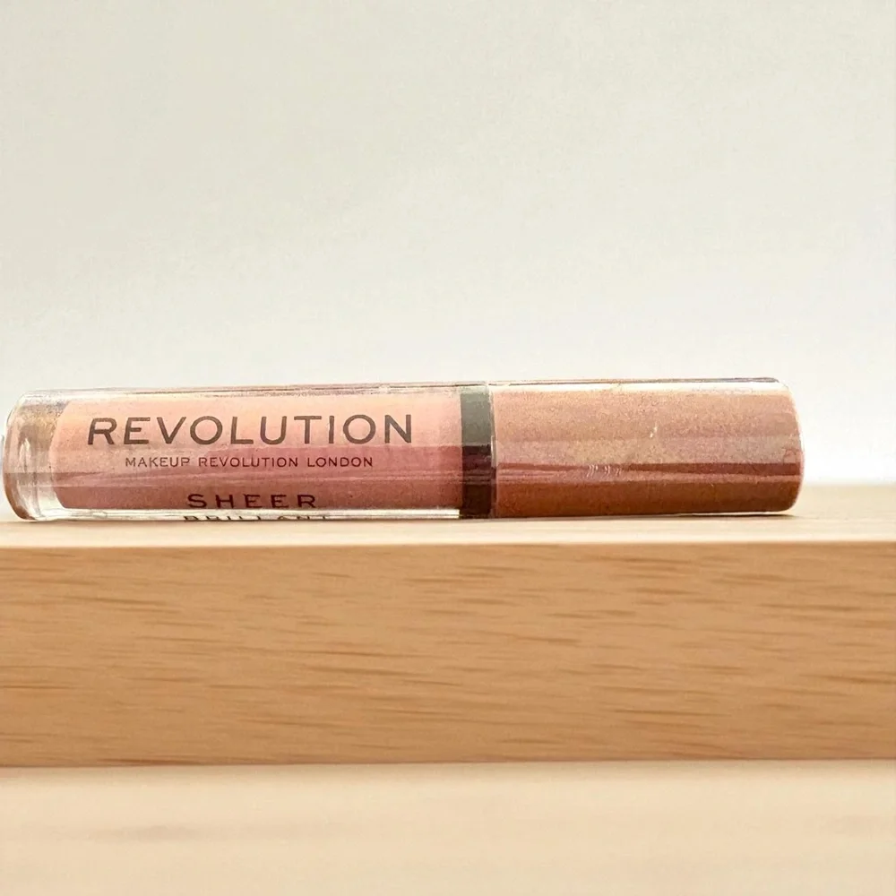 ⚫️ MAKEUP REVOLUTION SHEER BRILLIANT LIQUID LIPSTICK SHEER 123 BRUNCH New Sealed